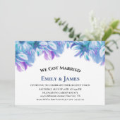 Wir Got die Hochzeitsempfehlung für Verheiratete B Einladung (Stehend Vorderseite)