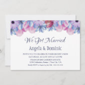 Wir Got die Hochzeitsempfehlung mit Verheiratetem Einladung (Vorderseite)