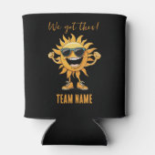 Wir Got diese sonnige Sonne mit Sonnenbrille Dosenkühler (Rückseite)