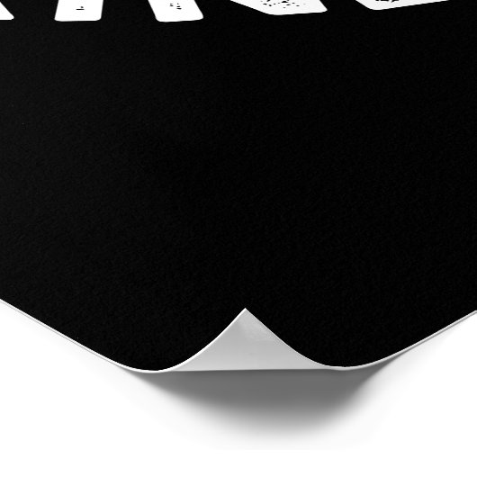 Wir Got eine Art Klebstoff-Klebstoff-Leim, schwarz Poster (Ecke)