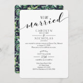 Wir Got eine Verheiratete "Simple Greenerity Weddi Einladung (Vorne/Hinten)