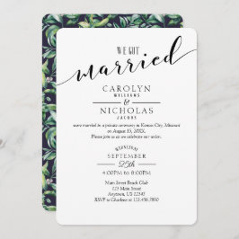 Wir Got eine Verheiratete "Simple Greenerity Weddi Einladung