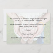 Wir Got Hitched Wedding Foto Ankündigung (Rückseite)