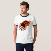 Wir got Spiel mit loderndem Baseball T-Shirt (Vorne ganz)