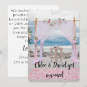 Wir got verheiratet! Ankündigung der Ehe (Vorne/Hinten)