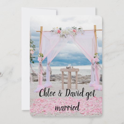 Wir got verheiratet! Ankündigung der Ehe (Vorderseite)