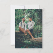 Wir Got Verheiratet Danke, dass du gekommen bist Dankeskarte (Rückseite)