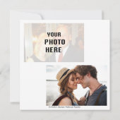 Wir Got Verheiratet Las Vegas Wedding Foto Einladung (Rückseite)