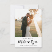 wir got verheiratete benutzerdefinierte Foto Hochz (Vorderseite)