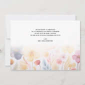 Wir got verheiratete Blumenausweis Einladung (Rückseite)