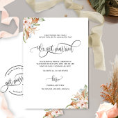 Wir got Verheiratete, erdige Blüten, Verheiratete Ankündigung