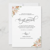 Wir got Verheiratete, erdige Blüten, Verheiratete Ankündigung (Vorderseite)