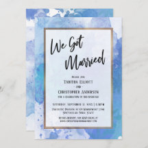 Wir Got Verheiratete Goldbarren Abstrakt Blue Spla