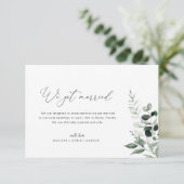 Wir Got Verheiratete Grün Hochzeitsankündigung Dankeskarte (Stehend Vorderseite)