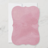 Wir Got Verheiratete Hochzeitsfeier in Rosa Einladung (Rückseite)