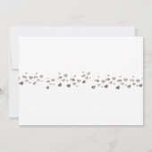 Wir Got Verheirateten Glitzer Herzstück Foto Elope Einladung (Rückseite)