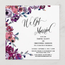 Wir Got Verheiratetes Skript kühne Blume Einladung