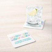 Wir Got Wed Nuff Said Funny Wedding Party Gefallen Rechteckiger Pappuntersetzer (Vor Ort)