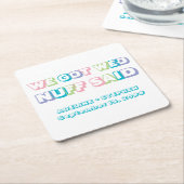 Wir Got Wed Nuff Said Funny Wedding Party Gefallen Rechteckiger Pappuntersetzer (angewinkelt)