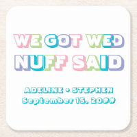 Wir Got Wed Nuff Said Funny Wedding Party Gefallen