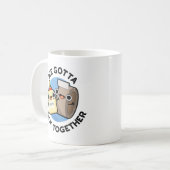 Wir gotta Stick Together Funny Sticky Tape Glue Pu Kaffeetasse (Vorderseite Links)