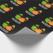 Wir gourten den Beat Funny Veggie Pun Dark BG Geschenkpapier (Ecke)