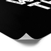 Wir gourten den Beat Funny Veggie Pun Dark BG Poster (Ecke)