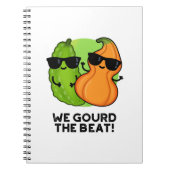 Wir gourten den Beat Funny Veggie Pun Notizblock (Vorderseite)