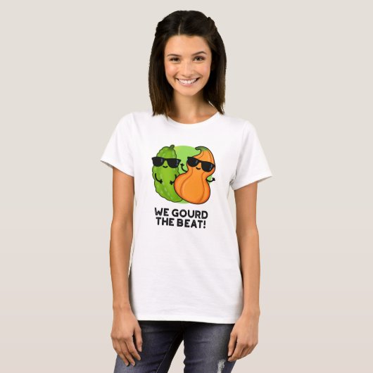Wir gourten den Beat Funny Veggie Pun T-Shirt (Vorne ganz)