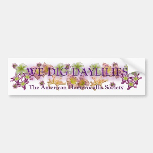 Wir graben Taglilie-Logo Autoaufkleber (Vorne)