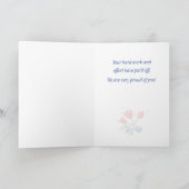 Wir gratulieren beiden Blume Karte (Innenseite)