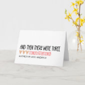 Wir gratulieren dem neuen Baby und dann gab es dre Karte (Gelbe Blume)