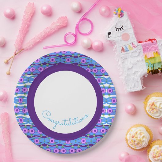 Wir gratulieren Ihnen zu jedem Anlass Pappteller (Party)