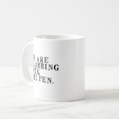 Wir greifen den Pen zurück Kaffeetasse (Vorderseite Links)