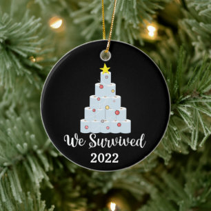 Wir haben 2020 pro Jahr überlebt, um uns zu erinn Keramik Ornament
