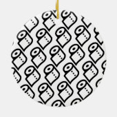 Wir haben 2020 Toilettenpapier überlebt Keramik Ornament (Hinten)