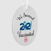 Wir haben 2021 eine geimpfte lustige Quarantäne üb Ornament (Vorderseite)