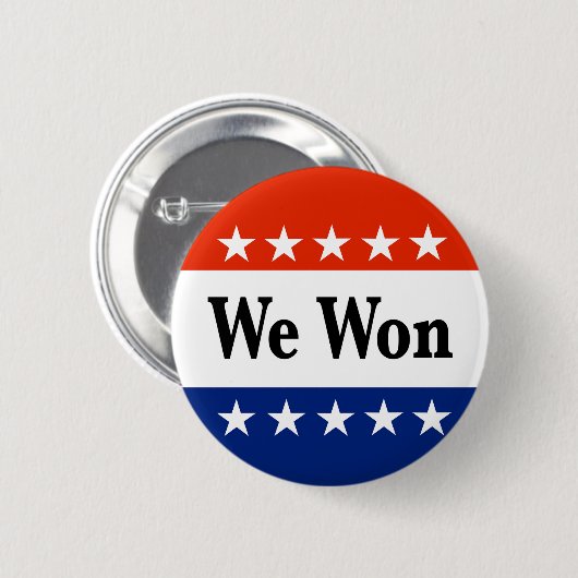 Wir haben 2026 Wahlen gewonnen Button (Vorne & Hinten)