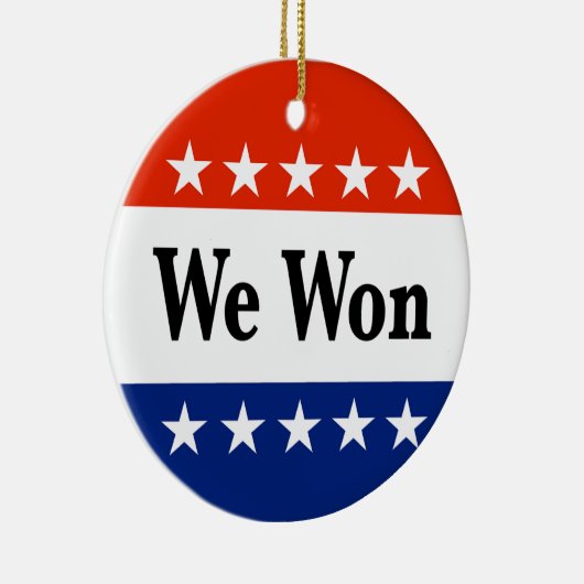 Wir haben 2026 Wahlen gewonnen Keramik Ornament (Rechts)