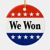 Wir haben 2026 Wahlen gewonnen Keramik Ornament (Vorne)