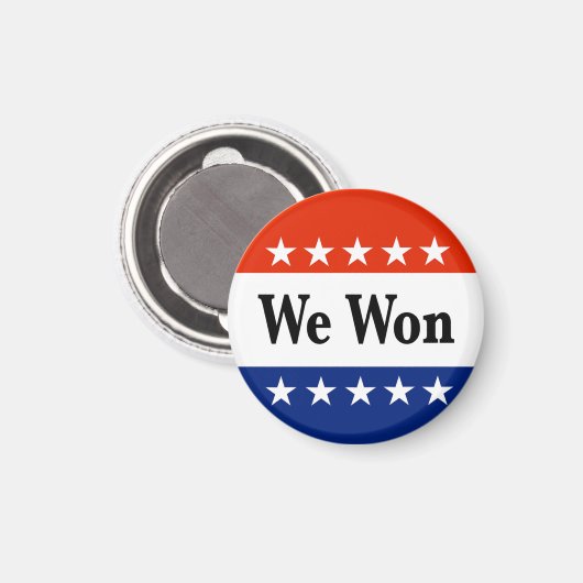 Wir haben 2026 Wahlen gewonnen Magnet (Vorderseite/Rückseite)