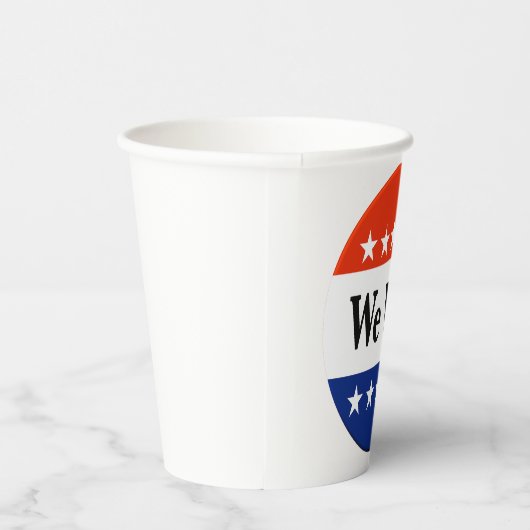 Wir haben 2026 Wahlen gewonnen Pappbecher (Rechts)