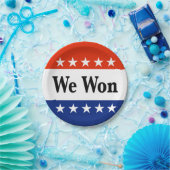 Wir haben 2026 Wahlen gewonnen Pappteller (Party)