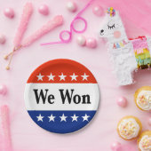 Wir haben 2026 Wahlen gewonnen Pappteller (Party)