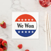 Wir haben 2026 Wahlen gewonnen Serviette (Beispiel)