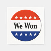 Wir haben 2026 Wahlen gewonnen Serviette (Vorderseite)
