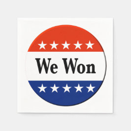 Wir haben 2026 Wahlen gewonnen Serviette