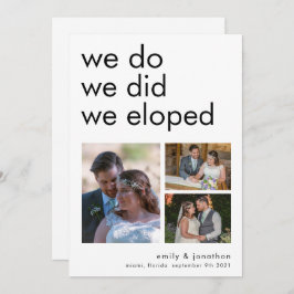 Wir haben 3 Fotos Ankündigung Einladung