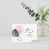 Wir haben Abstrakt neue Adresse verschoben Visitenkarte (Stehend Vorderseite)