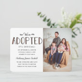 Wir haben Adoptiert | Ankündigung der Adoption (Stehend Vorderseite)